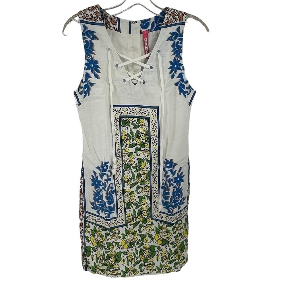 Anthropologie Plenty by Tracy Reese Sleeveless Shift Pockets White Dress - Sz XS